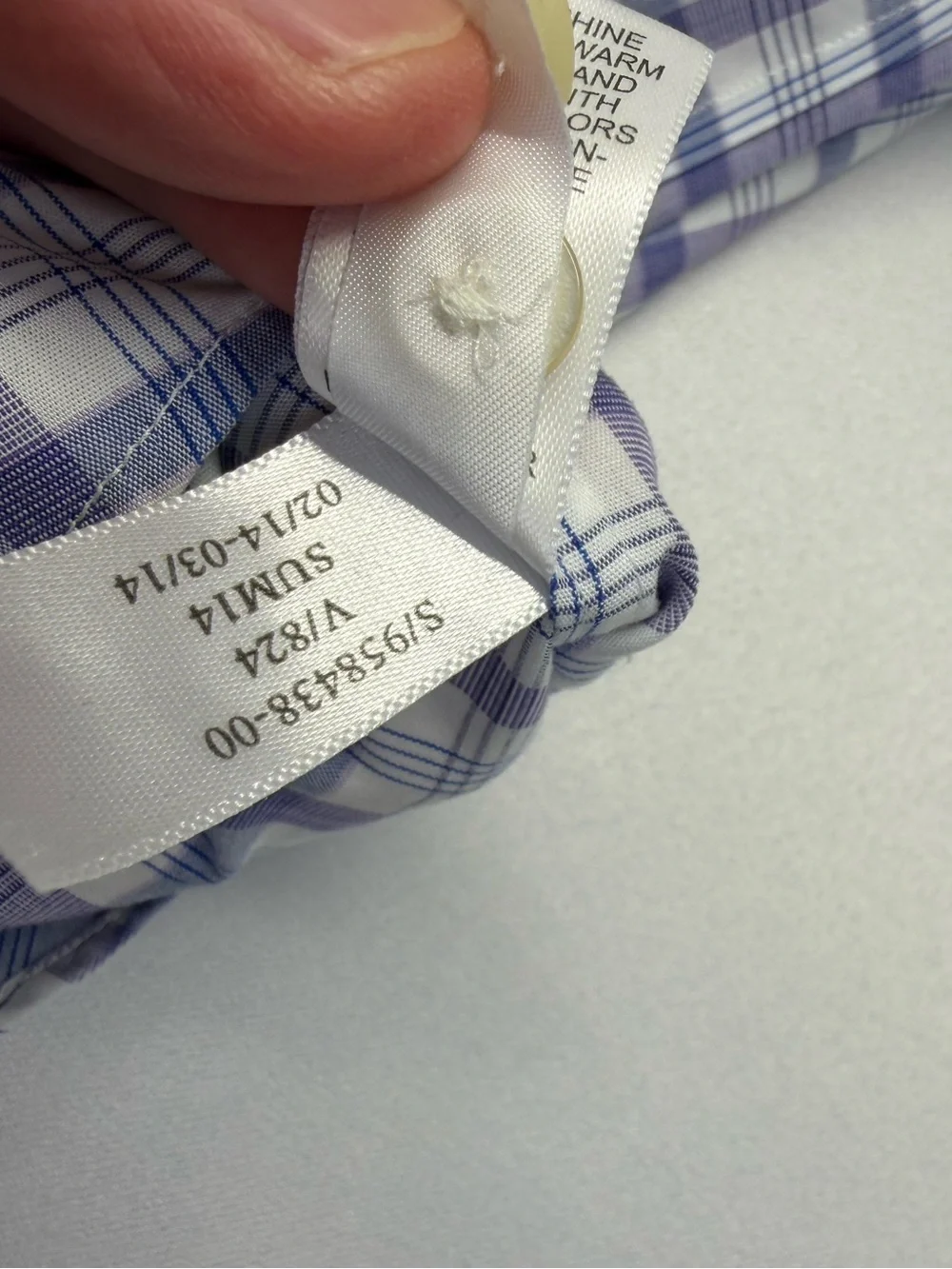 Banana Republic | Non‑Iron Slim Fit Shirt | Purple Plaid | Men’s L | GUC